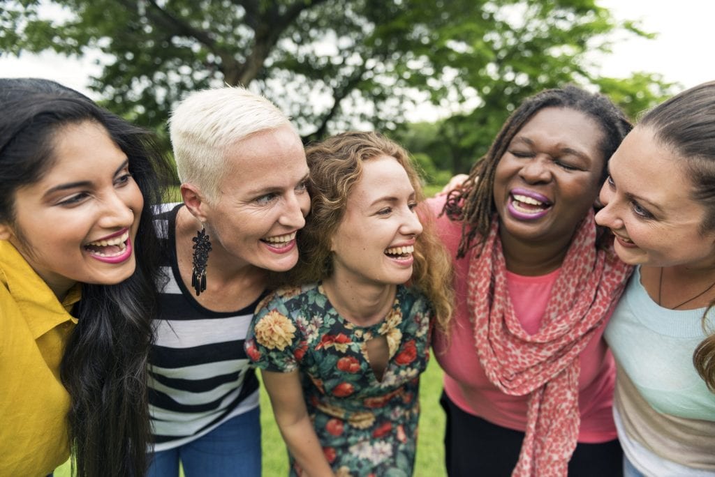 oral medicine Group of Women Socialize Teamwork Happiness Concept